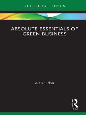 cover image of Absolute Essentials of Green Business